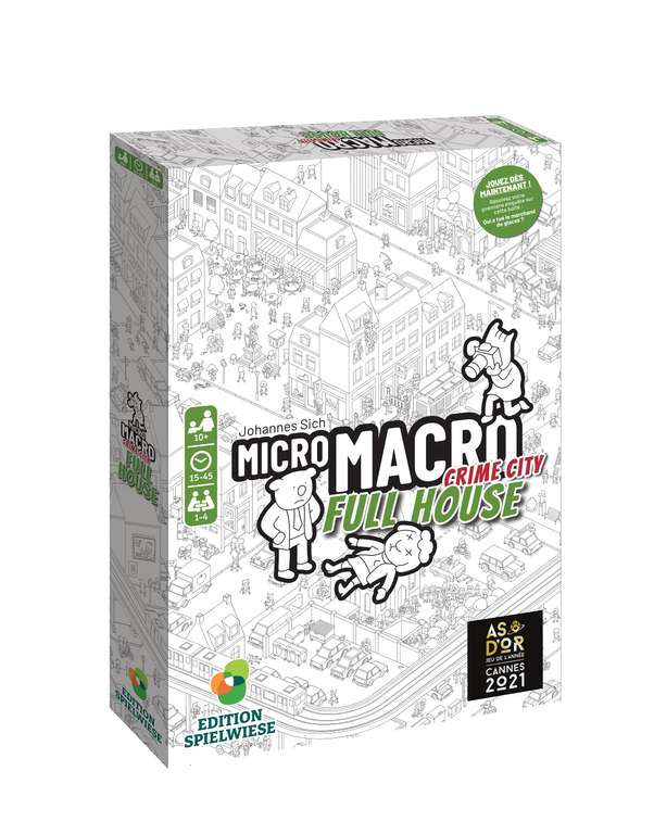 Jeu de société d'enquêtes Micro Macro : Full House - 10 ans et plus - Version française (Via coupon)