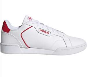 Sneakers homme Adidas Roguera - Cuir blanc, détails rouge, plusieurs tailles (version femme ou enfant disponible)