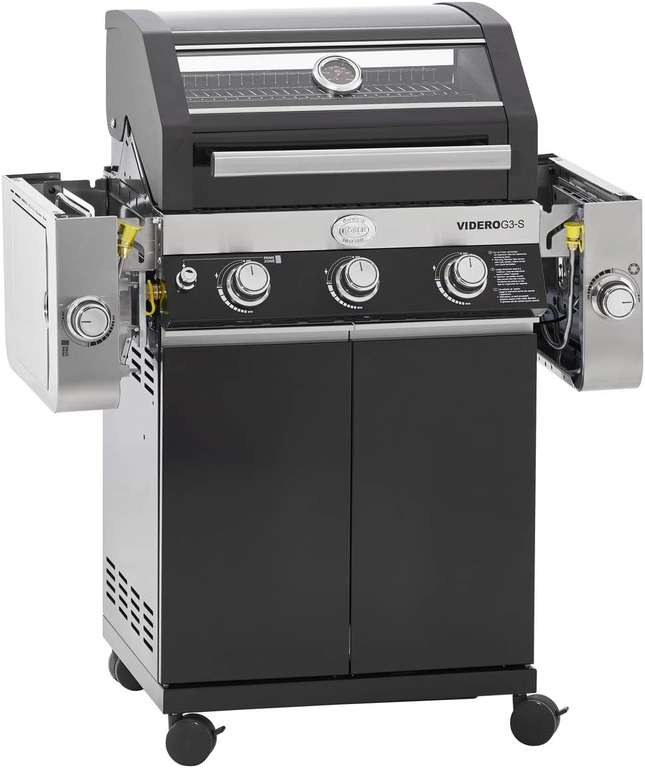 Barbecue à gaz Rosle Videro G3-S noir, 30 mbar