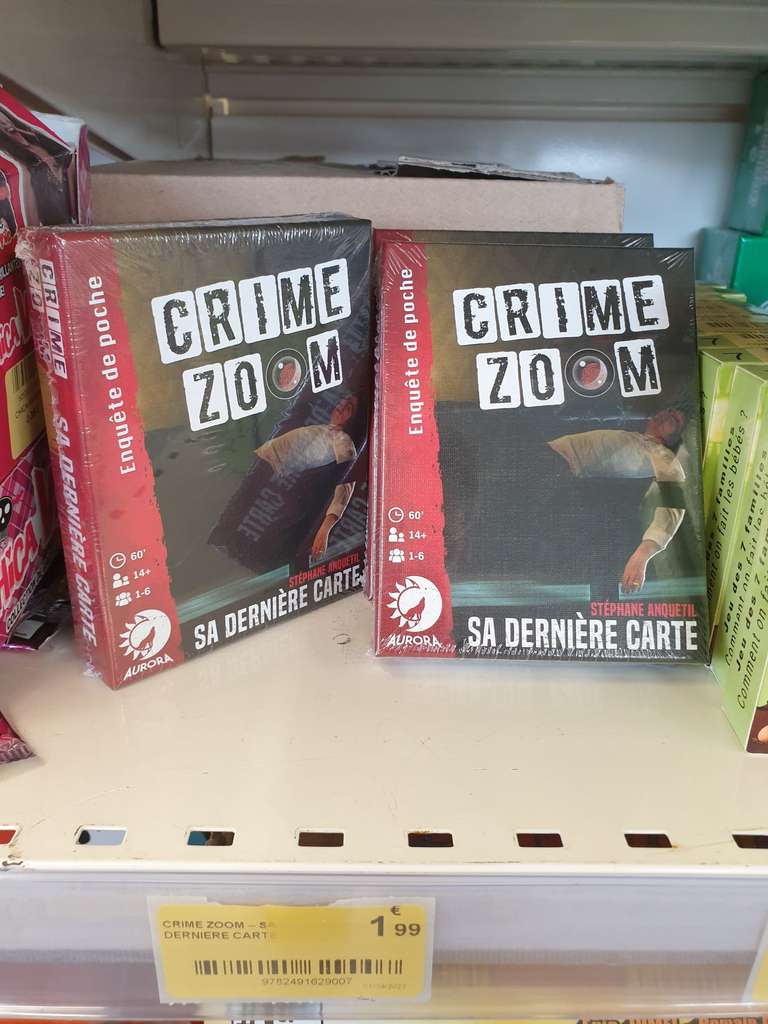 Jeu de société Crime Zoom - Sa dernière carte - Brest (29)