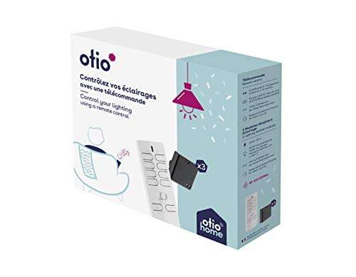Pack éclairage connecté avec télécommande et 3 modules éclairage Otio