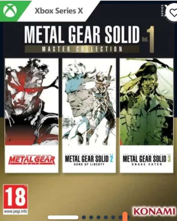 Metal Gear Solid: Master Collection Vol.1 AR Xbox Series X, S CD Key