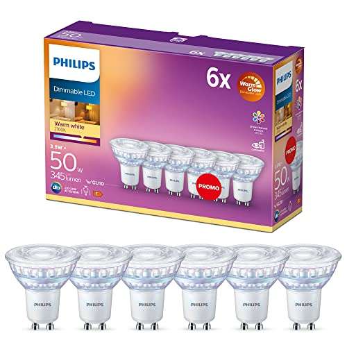 Lot de 6 ampoules spot LED Philips - GU10, 50W