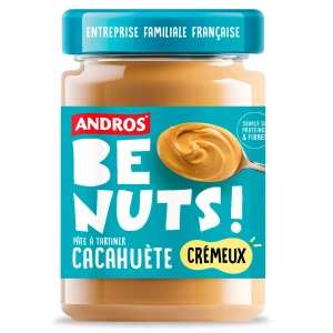 Pâte à tartiner cacahuète Be Nuts Andros - Crèmeux 325g