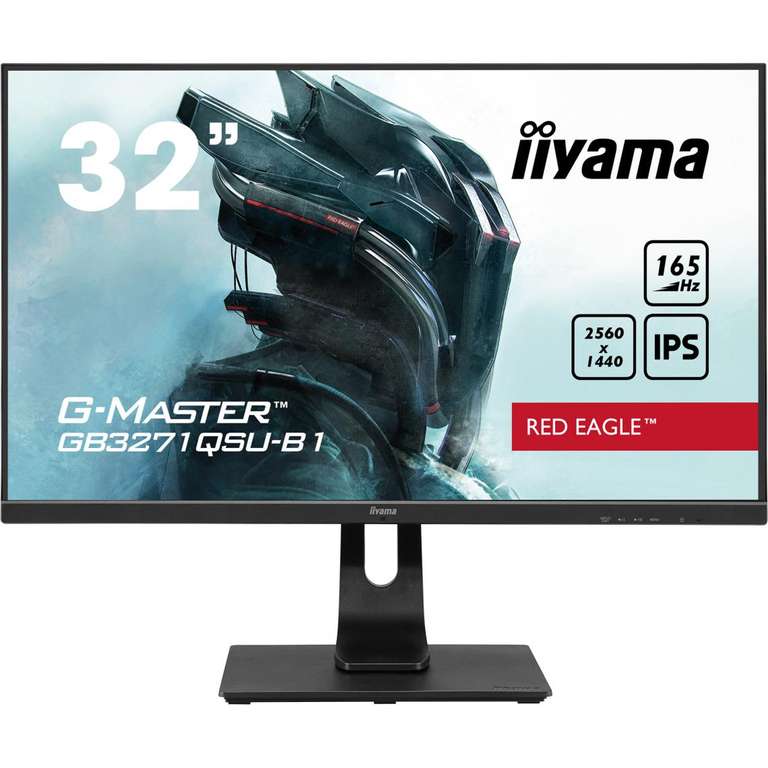 Ecran PC 31.5" Iiyama GB3271QSU-B1 - WQHD 2560 x 1440, 1 ms, 165 Hz, FreeSync