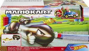 Coffret Hot Wheels Mario Kart & Lanceur Bullet Bill - Véhicule Mario inclus