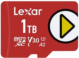 Carte microSDXC UHS-I Lexar PLAY 1To (via coupon)