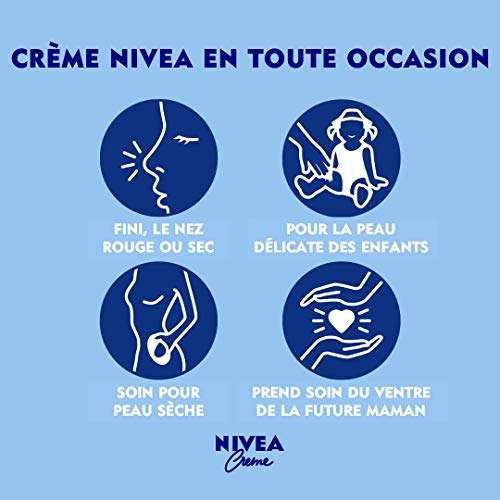 Crème visage Nivéa corps & mains - 150 ml- enrichie en Eucerit, soin hydratant multiusage