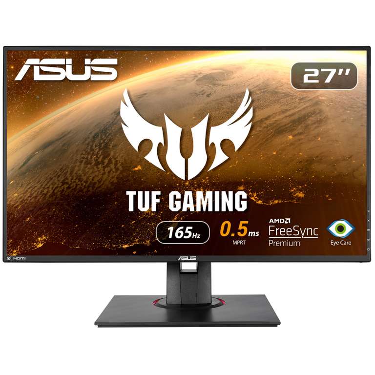 Écran PC gaming 27" Asus VG278QR - Full HD, LED TN, 165 Hz, 0.5 ms, FreeSync, H. P (via 61.83€ en fidélité)