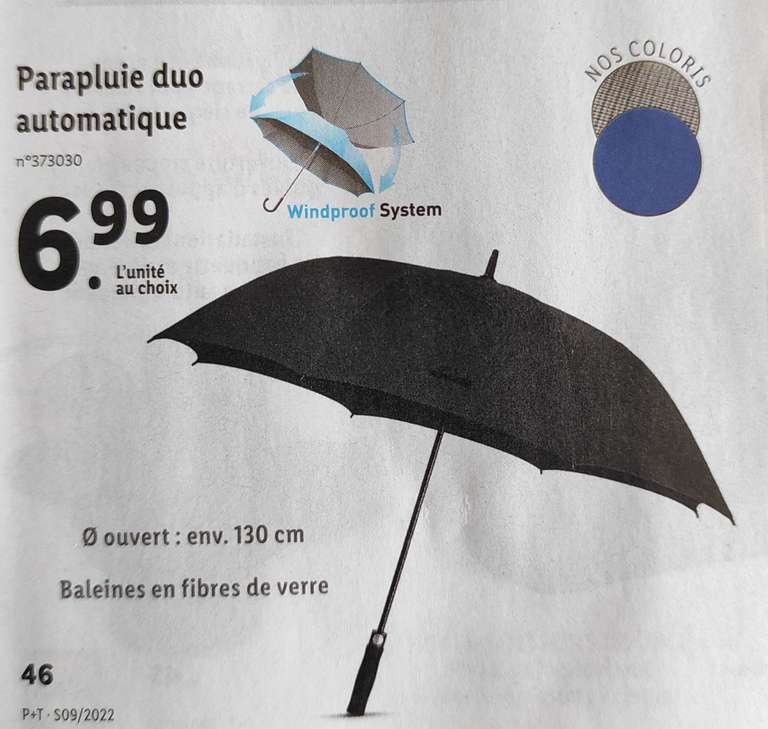 Parapluie duo automatique