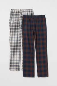 [Membres] Lot de 2 pantalons de pyjama pour Homme - Tailles S à XXL