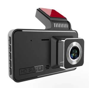 Caméra embarquée Dashcam 4" 1080P, 170°, vision nocturne