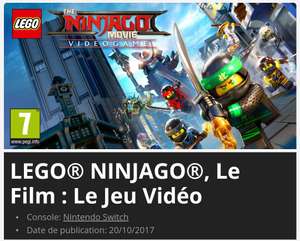 LEGO NINJAGO, Le Film : Le Jeu Vidéo sur Nintendo Switch (dématérialisé)