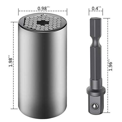 Clé à douille universelle 7-19mm avec un tournevis à 105° - Adaptateur de fixation, Outils de réparation (Via coupon - Vendeur tiers)