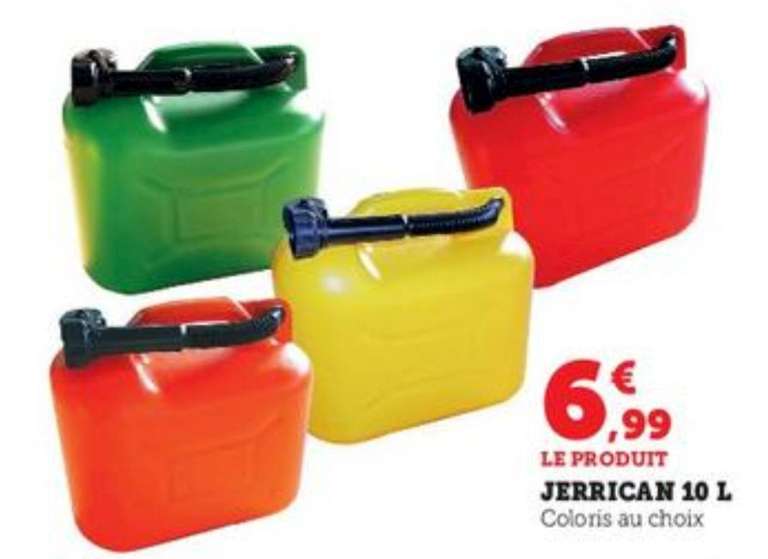 Jerrican avec bec verseur - 10L, coloris au choix