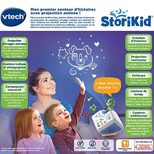 Mon Conteur d’Histoires Interactif VTech StoriKid avec projection,3/8 ans