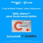 [Nouveaux clients Floa Bank] 180€ offerts en bon d'achat Cdiscount pour toute souscription (sous conditions)