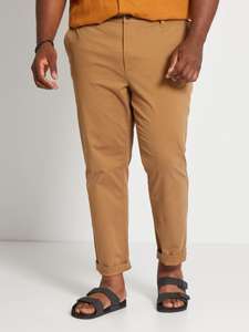 Pantalon Chino Slim L32 Marron (52 au 64)