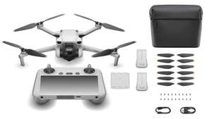 Drone Quadricoptère DJI Mini 3 avec Radiocommande - Caméra 4K, FOV 82.1°, Stabilisation 3 axes, Autonomie 38 min