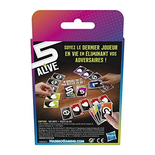 Jeu de cartes Hasbro Gaming 5 Alive (via coupon)