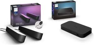 Boîtier de synchronisation HDMI Philips Hue Play Sync Box + Pack de 2 Philips Hue Play Pack White & Color Ambiance