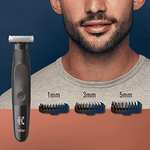 Tondeuse à barbe sans fil pour tailler, façonner et la barbe avec lame 4D peignes de 1, 3 et 5 mm King C Gillette Style Master