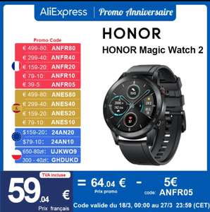 Montre connectée Honor Magic watch 2 46mm
