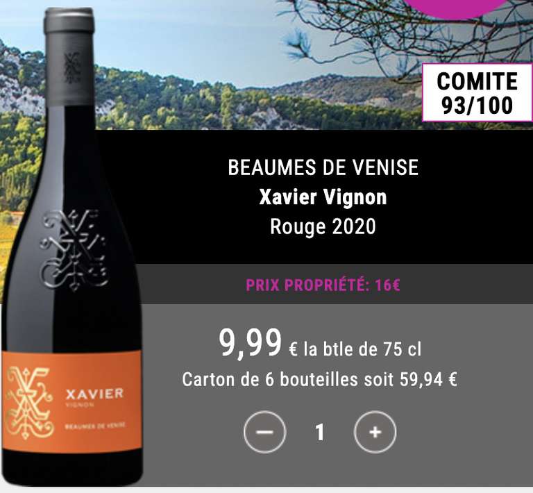 Lot de 6 bouteilles de Beaumes de Venise - 6x 75cl - Rouge 2020 (ventealapropriete.com)