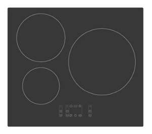 Table de cuisson à induction Qilive Q.6920 - 59 cm, 3 foyers