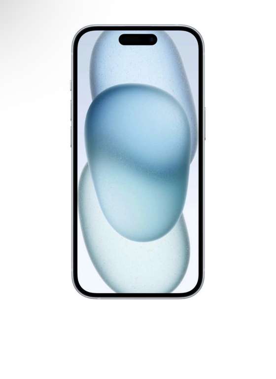 Smartphone 6.1" Apple iPhone 15 (A3092) - 128 Go, bleu (+39,95€ en RP)