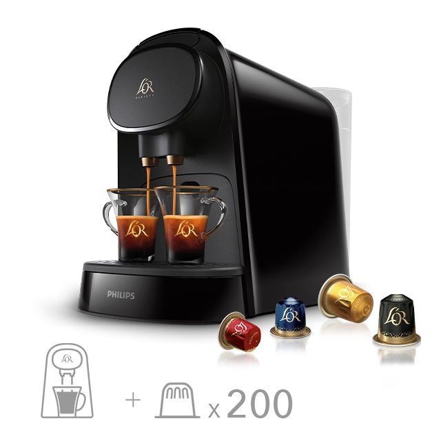 Lot machine L'OR BARISTA Original + 200 capsules classiques et XXL — L
