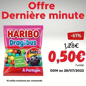 Bonbons Haribo - 300g - Différentes variétés - DDM au 28/07/2022