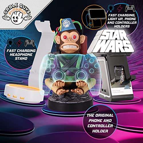 Support pour Manette Cableguys - Figurine Gaming Star Wars Stormtrooper, Câble USB inclus - 20 cm