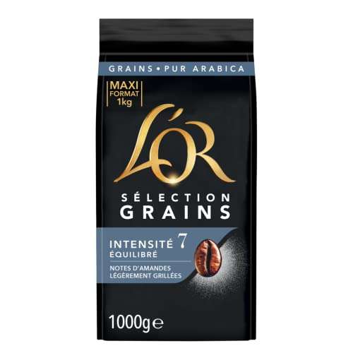 Paquet de café en grains L’or Sélection - 1 kg, Intensité 7