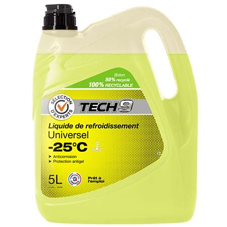 Liquide de refroidissement TECH9 -25°C - 5L (via 40% sur la carte fidélité)