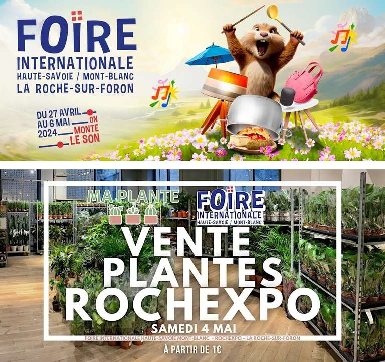 Entrées gratuites le 4 mai 2024 pour la Foire Internationale de Haute-Savoie - La Roche Sur Foron (74)