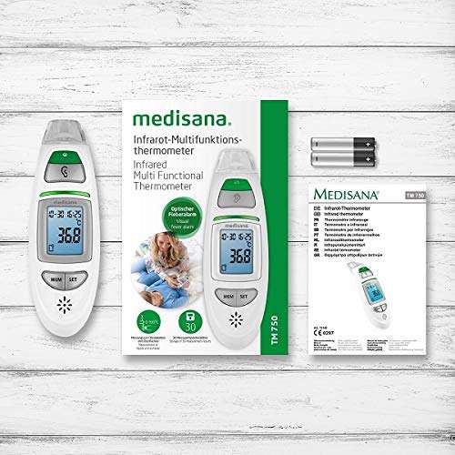 Thermomètre médical numérique 6 en 1 Medisana TM 750 - thermomètre auriculaire et frontale