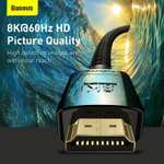 Câble HDMI 2.1 Baseus - 4K @ 120Hz & 8K @ 60Hz, 48Gbps, eARC, Dolby Vision, HDCP 2.3, 1m (2m à 6,67€)