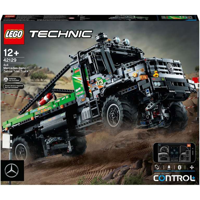 Jeu de construction Lego Technic 42129 - Le Camion d’Essai 4x4 Mercedes-Benz Zetros (Via 61.25€ sur la carte de fidélité)