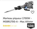 Marteau piqueur Mac Allister MSBR1700-A - 1700W, 50 joules