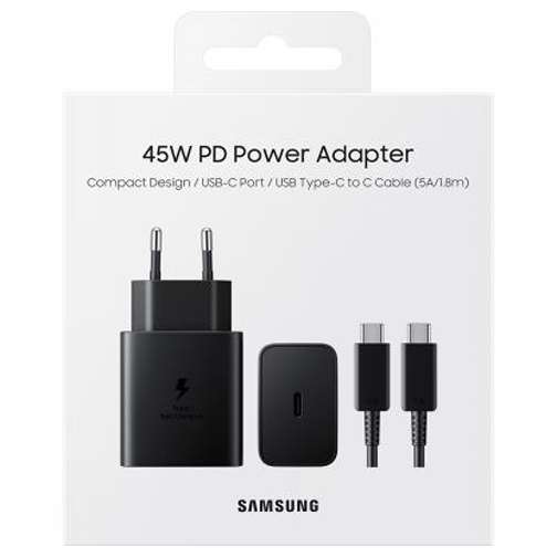 Chargeur Secteur Samsung ultra-rapide 45W et câble USB-C
