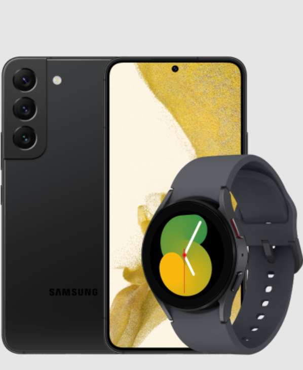 [Client Red by SFR] Smartphone 6.1" Samsung Galaxy S22 - 128 Go + Samsung Watch 5 (Via ODR Samsung 30€ + 70€ ODR RED + bonus reprise 100€)