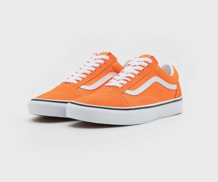Sélection de chaussures Vans en promotion - Ex : Vans Old Skool Unisex - Orange (du 34.5 au 40.5)