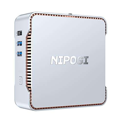 Mini PC NiPoGi - 12 Go DDR4, 128 Go SSD M.2 Celeron J4125 (Vendeur Tiers)