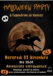 2 Places pour l'Halloween Party hippodrome de Nantes (44)