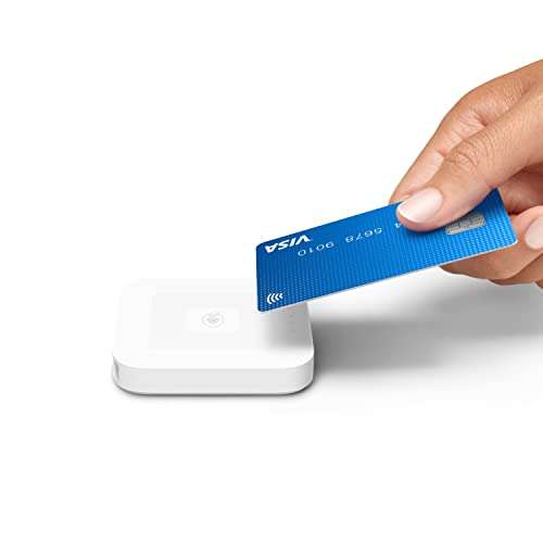 Lecteur de cartes portable Square Reader pour les paiements par carte bancaire et sans contact - blanc, version française