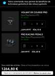 Volant Logitech G Pro Racing Wheel + Pédalier Pro Racing Pedals pour Playstation/PC