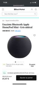Enceinte Bluetooth Apple Homepod mini (parfait état)