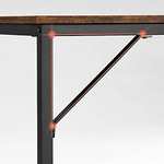 Table/Bureau Vasagle LWD038B01 - Cadre acier, Plateau marron rustique, 50 x 80 x 76 cm (Vendeur Tiers)