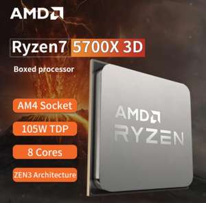 Processeur AMD Ryzen 7 5700X3D (3.0 GHz / 4.1 GHz) - Sans ventilateur